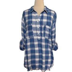 #51 Dear John Blue and White Checkered Shirt